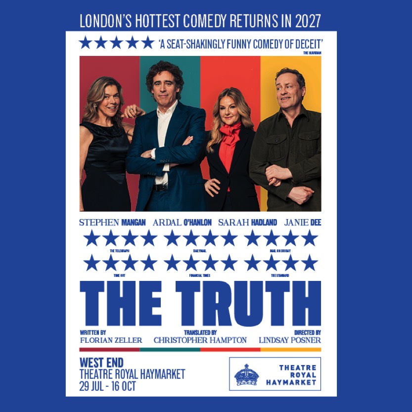 The Truth | Thurs 14 Oct 2027 | STALLS | 7.30pm | Theatre Royal Haymarket